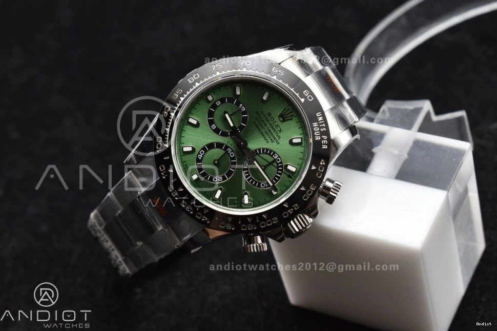 SS and Best Green Case Daytona IPK Edition SA4130 Bracelet Black 1:1 Bezel 904L Dial Ceramic 0212